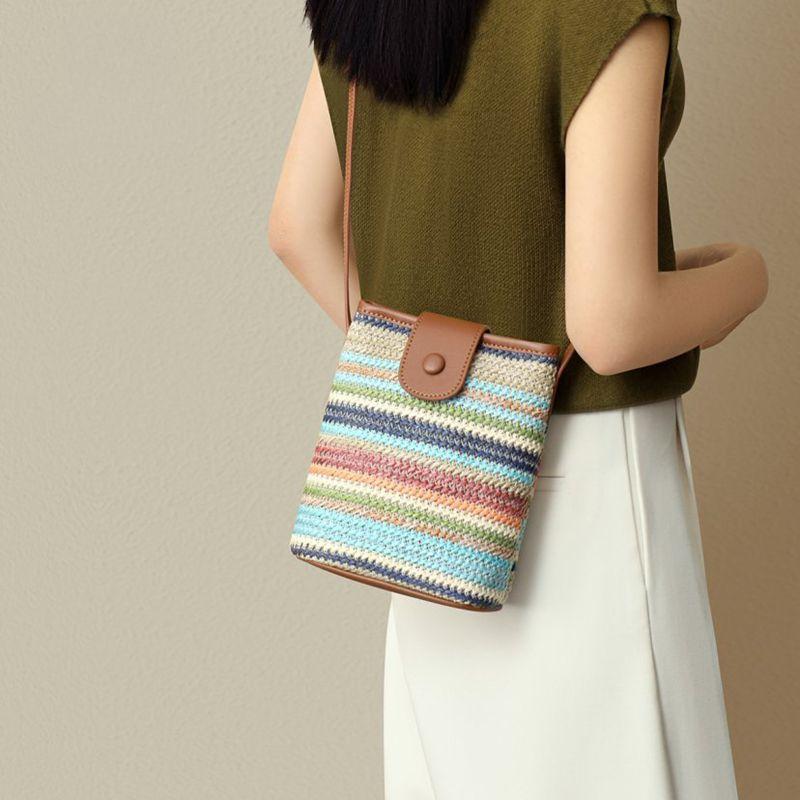 Borsa porta telefono casual da donna con tracolla regolabile
