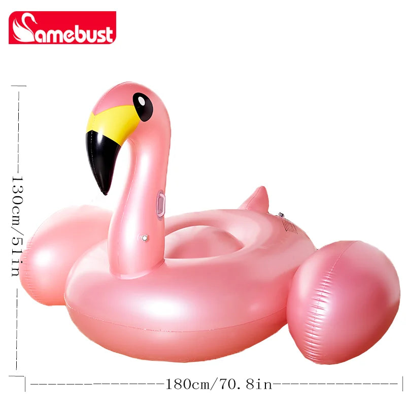 Rose Gold Flamingo Pool Float