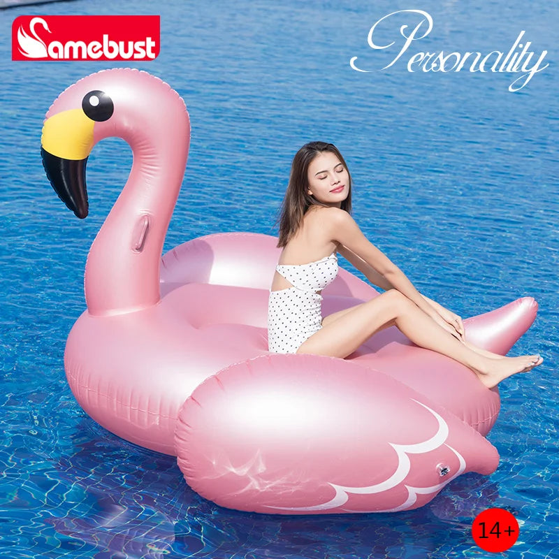 Rose Gold Flamingo Pool Float